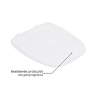 Assento Sanitário City|Angra Polipropileno Fechamento Suave Branco Sensea